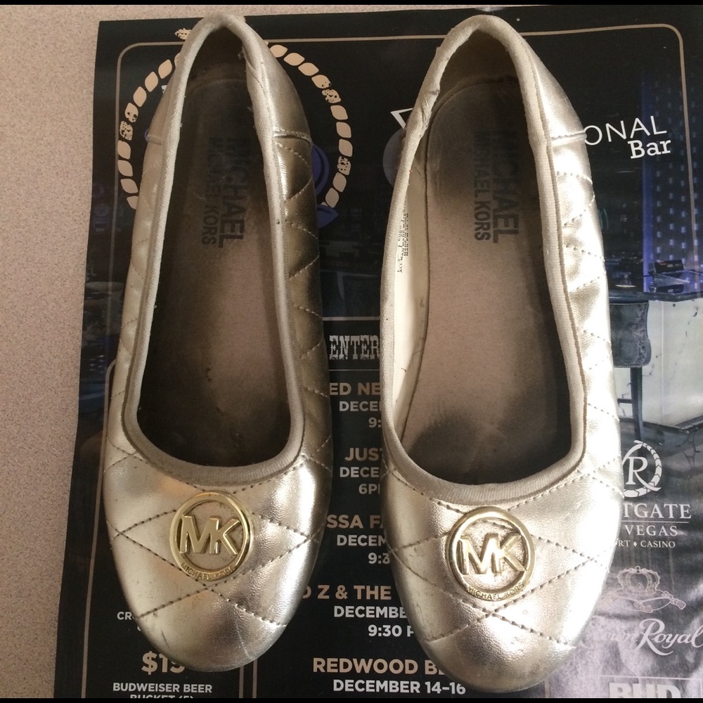 Michael Kira Quilted Ballet Flats